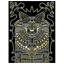 Гравюра-антистресс с эффектом золота "Ученый кот", 18х24 см, основа, штихель, LORI, Гр-545