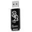 Флеш-диск 32 GB, SMARTBUY Glossy, USB 2.0, черный, SB32GBGS-K