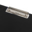 Папка-планшет ОФИСМАГ, А4 (340х240 мм), с прижимом и крышкой, картон/ПВХ, РОССИЯ, черная, 225982