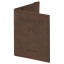 Обложка для паспорта с карманами и резинкой, мягкая экокожа, "PASSPORT", коричневая, BRAUBERG, 238204