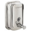 Дозатор для жидкого мыла LAIMA BASIC, 0,5 л., нержавеющая сталь, зеркальный, 601795