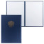 Папка адресная балакрон с гербом России, формат А4, синяя, ПМ4002-104