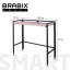 Стол BRABIX "Smart CD-010", 1000х505х795 мм, ЛОФТ, складной, металл/ЛДСП дуб, каркас черный, 641876