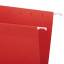 Подвесные папки A4/Foolscap (404х240 мм) до 80 л., КОМПЛЕКТ 10 шт., красные, картон, STAFF, 270936