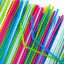 Трубочки для коктейлей гофрированные, пластиковые 5 х 240 мм, цветные КОМПЛЕКТ 250 штук, LAIMA, 608361