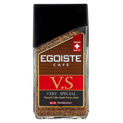 Кофе растворимый EGOISTE "V.S", сублимированный, 100 г, стеклянная банка, EG10009007