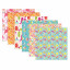 Цветная WASHI-бумага для декора "ЛЕТО", 15х15 см, самоклеящаяся, 12 листов, 6 дизайнов, ОСТРОВ СОКРОВИЩ, 661720