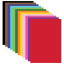 Картон цветной А4 МЕЛОВАННЫЙ, КОМПЛЕКТ 3 папки по 12 листов 12 цветов, BRAUBERG, 200х290 мм, 880256