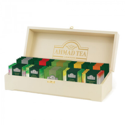 Чай AHMAD "Contemporary" набор в деревянной шкатулке, ассорти 10 вкусов по 10 пакетиков по 2 г, Z583-2