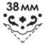 Дырокол фигурный угловой "Узоры", диаметр вырезной фигуры 38 мм, ОСТРОВ СОКРОВИЩ, 227177