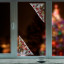 Украшение для окон и стекла ЗОЛОТАЯ СКАЗКА "Новогодняя композиция 3", 30х38 см, ПВХ, 591249