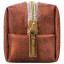 Пенал-косметичка BRAUBERG, экокожа, "Luxury", с эффектом позолоты, бронзовый, 21х5х6 см, 228996