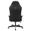 Кресло компьютерное Knight EXPLORE, 2 подушки, экокожа премиум, черное/оранжевое, 1628886