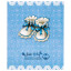Фотоальбом BRAUBERG "Baby shoes" на 200 фото 10х15 см, твердая обложка, термосклейка, голубой, 39114