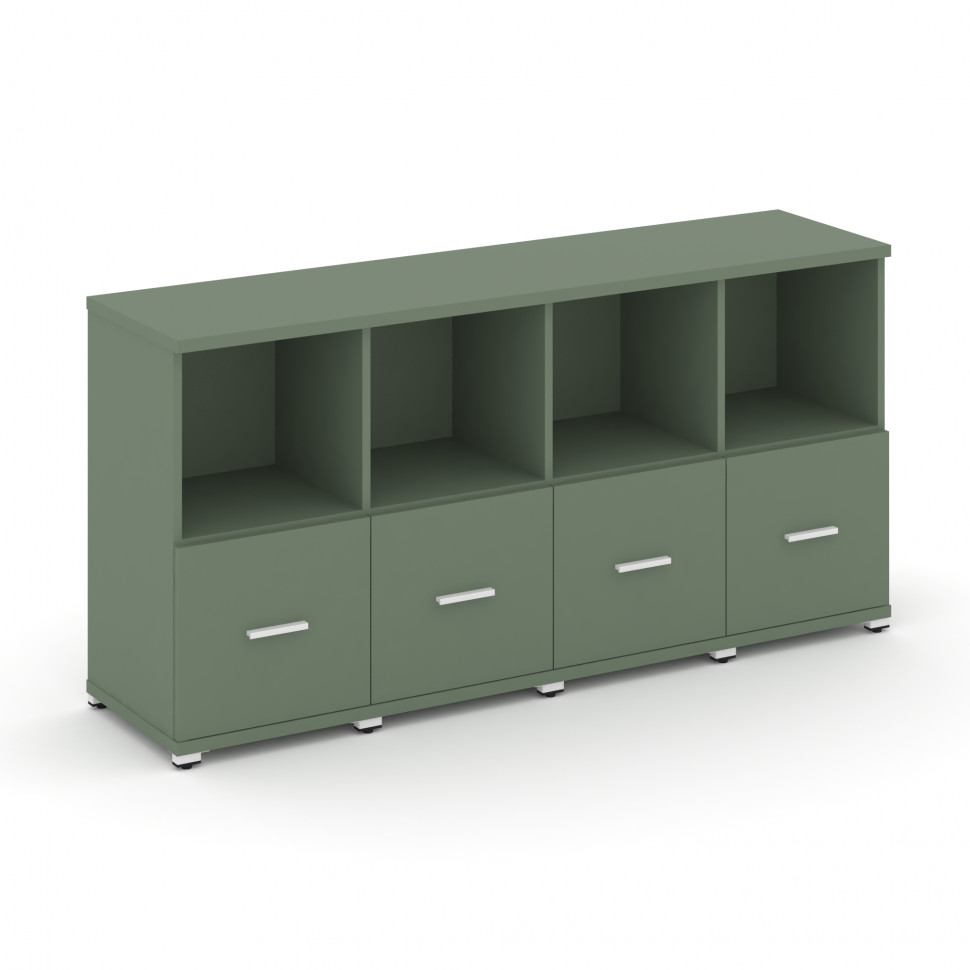 Concept Шкаф 4 узкие секции, 2 ниши CN.STU-241 W Кобо/Металл Белый 1668*420*818 Concept Шкаф 4 узкие секции, 2 ниши CN.STU-241 W Кобо/Металл Белый 1668*420*818