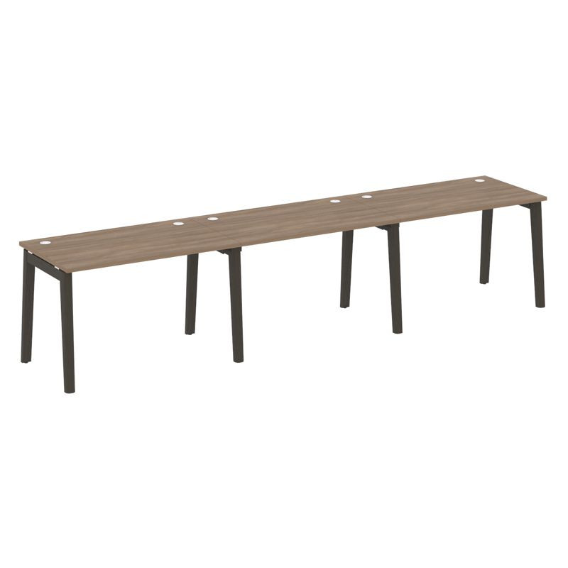 Onix Wood Рабочая станция OW.RS-3.2.7 Дуб Аризона/Дуб Темный/Металл Антрацит 3540*720*750