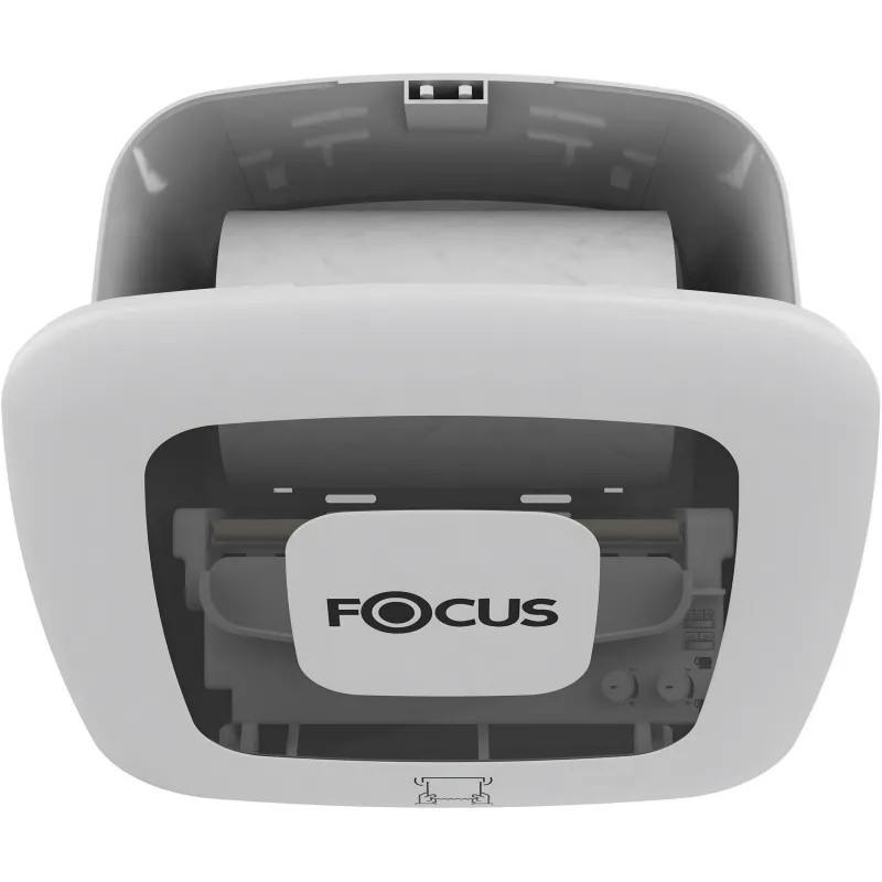 Диспенсер Focus д/рулон полотенец с автомат отрывом белый 8077062/8093486