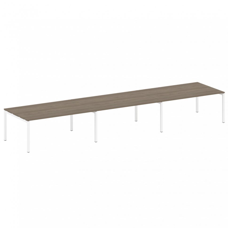 Metal System Quattro Переговорный стол (3 столешницы) на П-оразном м/к 50БП.ПРГ-3.5 Вяз Благородный/