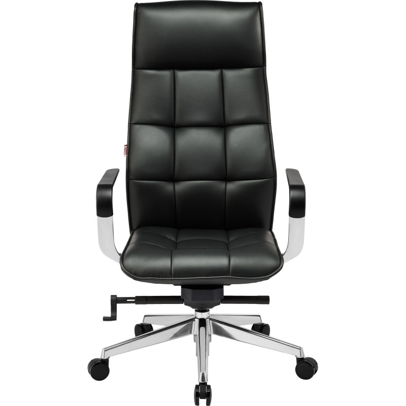 Кресло BN_Fc_EChair-597 ML кожа черный, алюминий