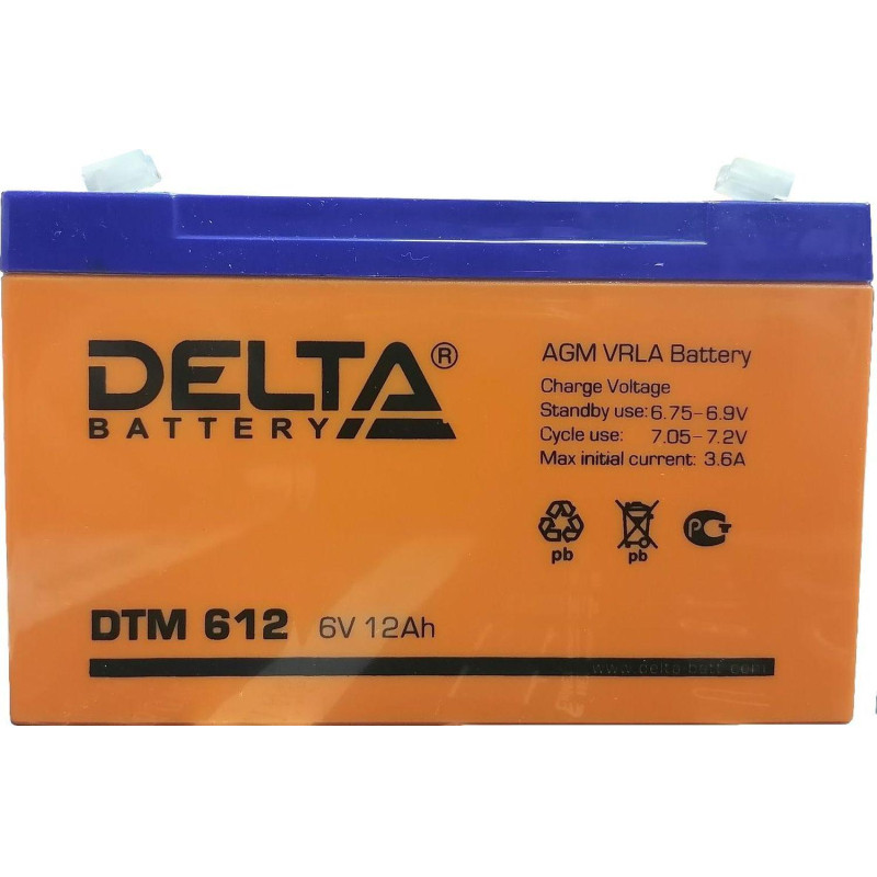 Батарея для ИБП Delta DTM 612  6/12 В/Ач 151x50x100