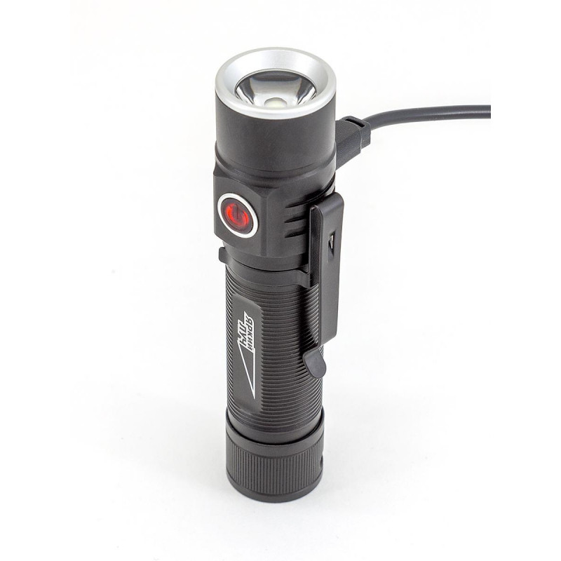 Фонарь ручной ЯРКИЙ ЛУЧ L-1800 ENOT 20W 6000K 1800лм 4реж IPX7 акк встр. ЗУ