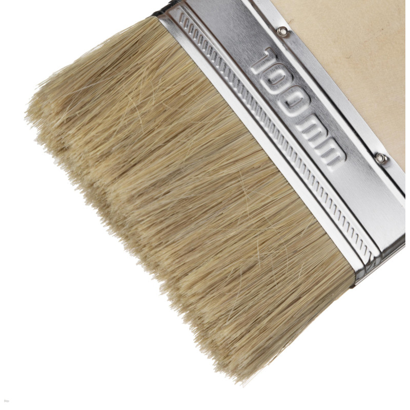 Кисть плоская 100 мм (4) натур. щетина дер. ручка Стандарт MTX 82545