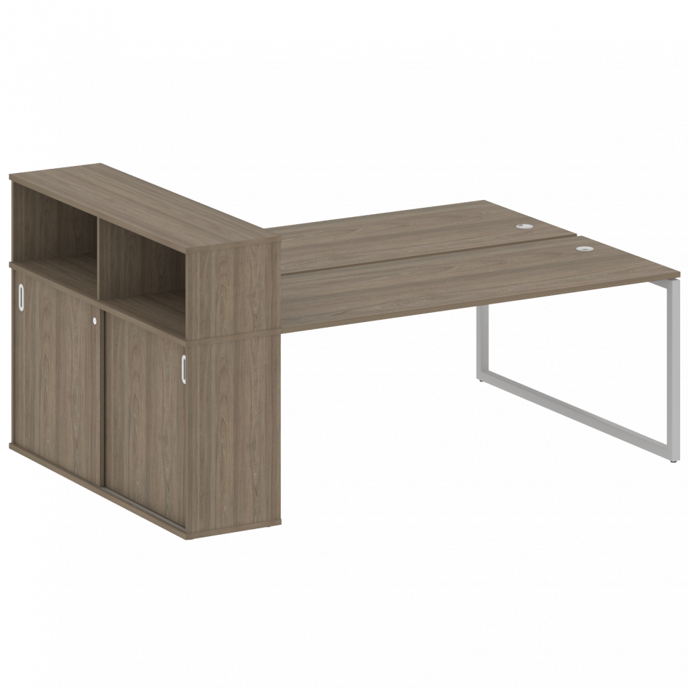 Metal System Quattro Рабочая станция с шкафом-купе на О-образном м/к 40БО.РС-СШК-2.5 Т Вяз Благородн Metal System Quattro Рабочая станция с шкафом-купе на О-образном м/к 40БО.РС-СШК-2.5 Т Вяз Благородн