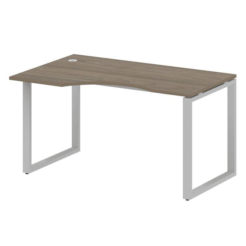 Metal System Стол криволинейный левый на О-образном м/к БО.СА-2 (L) Вяз Благородный/Металл Серый 140 Metal System Стол криволинейный левый на О-образном м/к БО.СА-2 (L) Вяз Благородный/Металл Серый 140