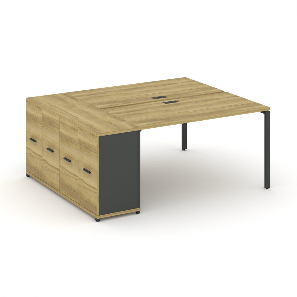 Concept Рабочая станция с опорным распаш. шкафом CN.DRS-217 A Дуб Винченцо/Антрацит/Металл Антрацит Concept Рабочая станция с опорным распаш. шкафом CN.DRS-217 A Дуб Винченцо/Антрацит/Металл Антрацит