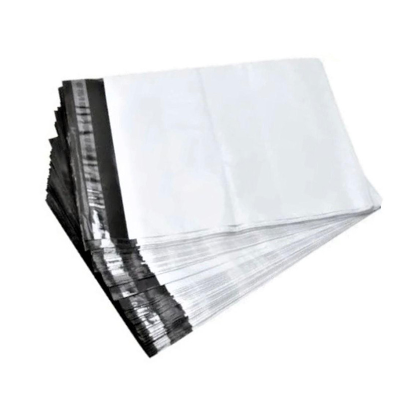 Курьер-пакет ПВД без печати, без КСД, размер 300x400+40, 45 мкм, 25 шт/уп