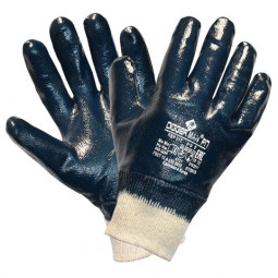 Перчатки хлопковые DIGGERMAN РП, нитриловое покрытие (облив), размер 9 (L), синие, ПЕР317
