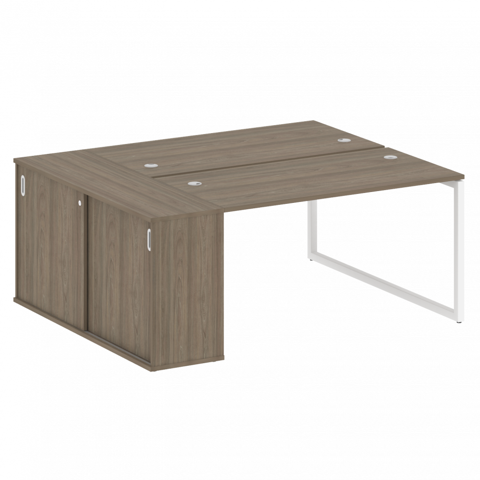 Metal System Quattro Рабочая станция с шкафом-купе на О-образном м/к 40БО.РС-СШК-1.3 Т Вяз Благородн Metal System Quattro Рабочая станция с шкафом-купе на О-образном м/к 40БО.РС-СШК-1.3 Т Вяз Благородн