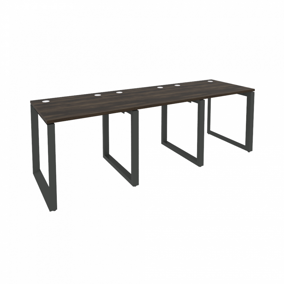 Onix Рабочая станция на О-образном м/к O.MO-RS-3.0.7 Дуб Мали/Металл Антрацит 2340*720*750