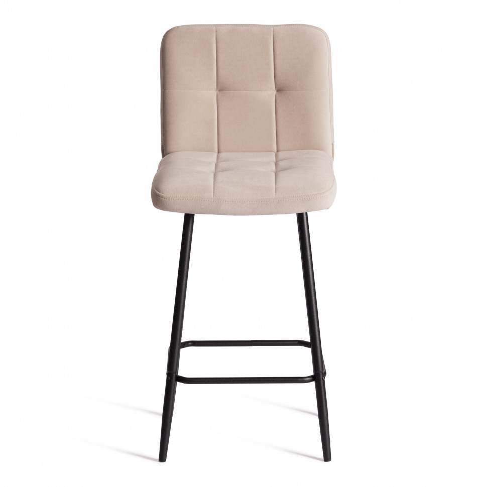 Полубарный стул  Medeo/Медео велюр, бежевый, 7, 42х56х102 см