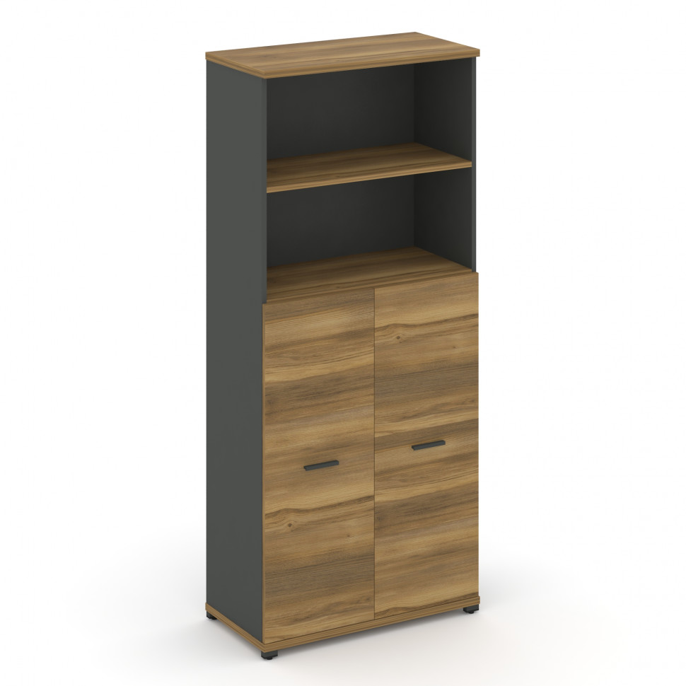 Concept Шкаф 1 широкая секция, 5 ниш CN.STS.E-514 A Сандал Янтарный/Антрацит/Металл Антрацит 836*420