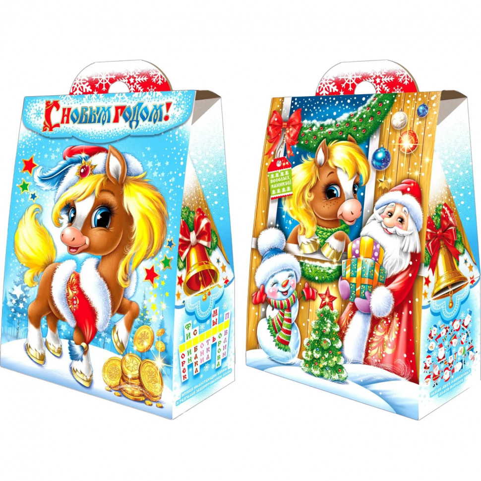 Новогодний сладкий подарок &#039;Русский конёк&#039; 700 грамм, А25137