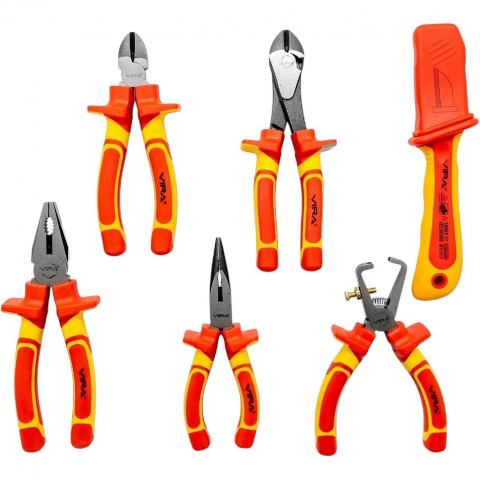 Набор инструмента для работы с электрикой VDE 10 шт. VIRA RAGE 397033