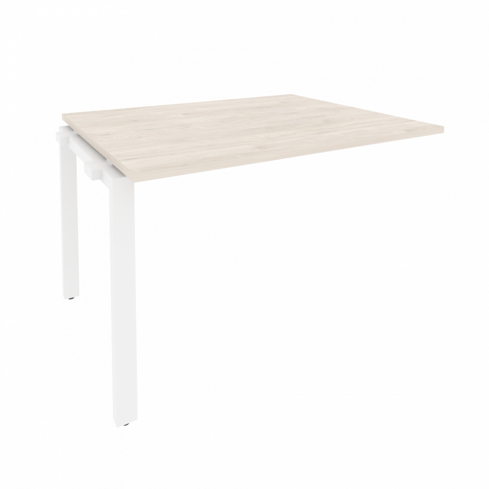 Onix Проходной наборный элемент переговорного стола O.MP-NPRG-2 Денвер Светлый/Металл Белый 1180*980