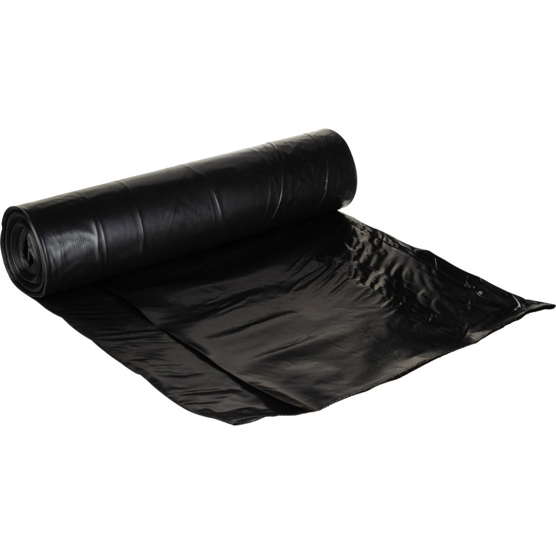 Мешки для мусора ПВД 160л 80мкм 10шт/рул черные 90х110см Luscan
