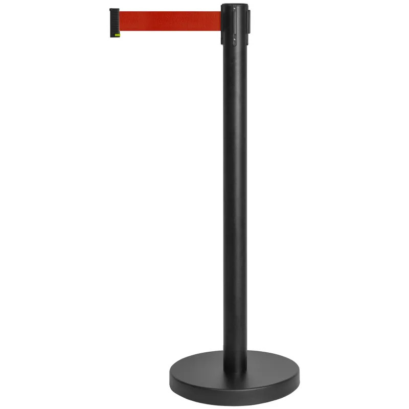 Стойка ограждения Alt с вытяжной лентой 5м. сталь окрашенная красный