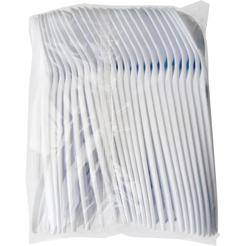 Ложка одноразовая 140 мм, бел.,кукурузный крахмал, 50 шт/уп GREEN MYSTERY