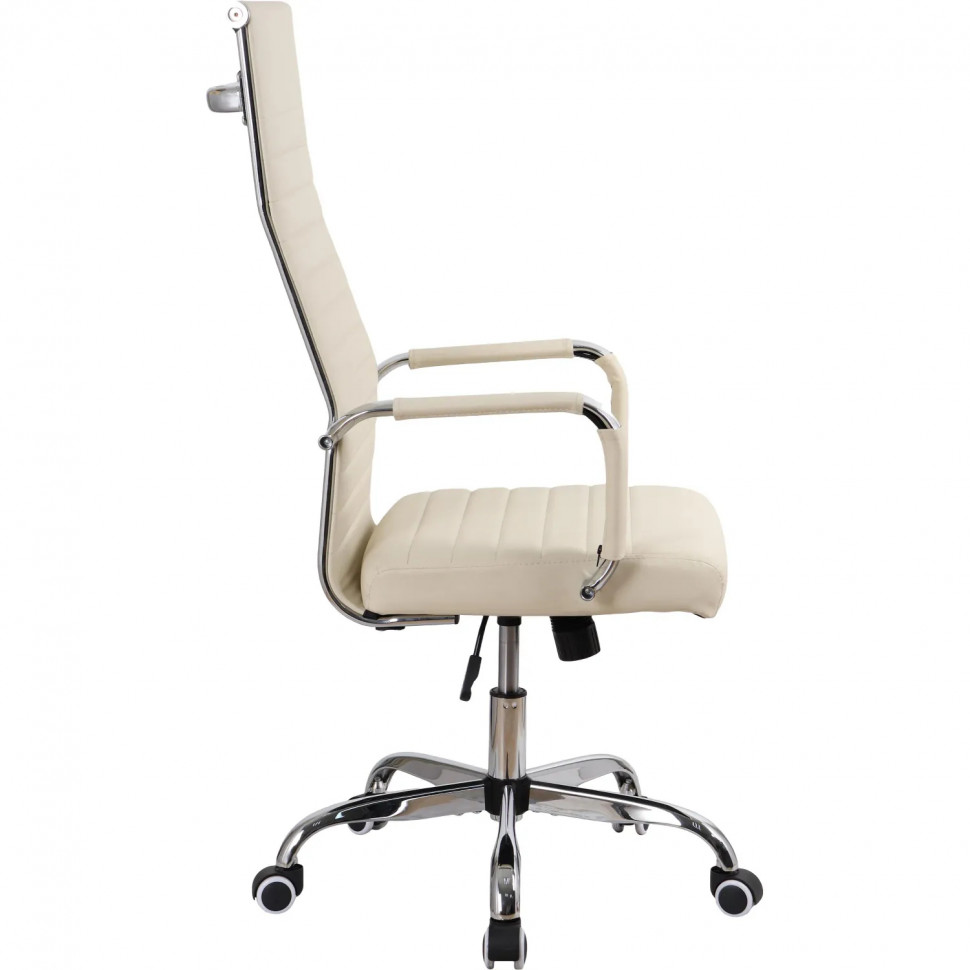 Кресло BN_SH_EChair-566 TPU кожзам бежевый, хром