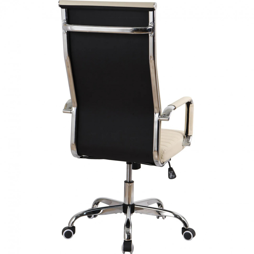 Кресло BN_SH_EChair-566 TPU кожзам бежевый, хром