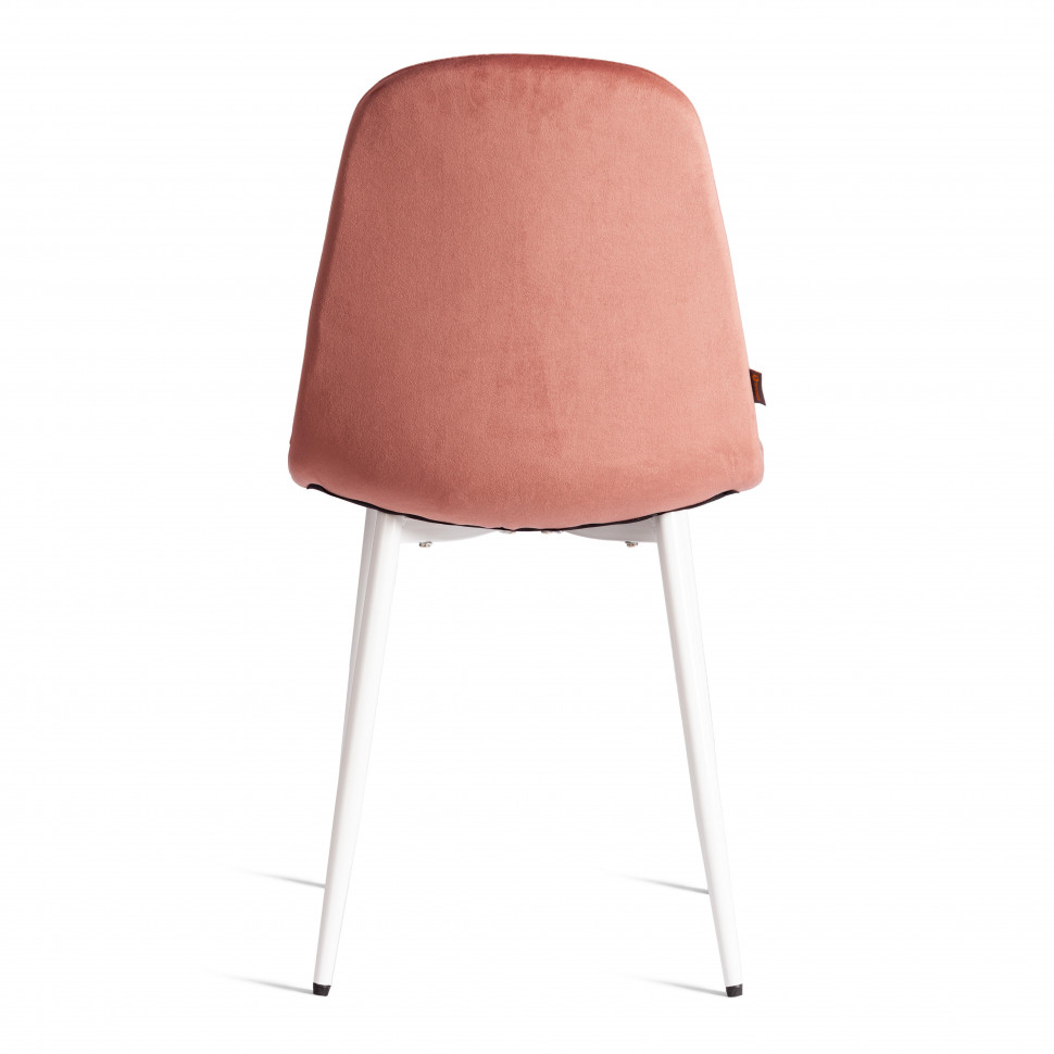 Стул BREEZE (mod. JSC-58) Велюр/металл , 44 х 53 х 86 см, Coral (коралловый) HLR44 / белый