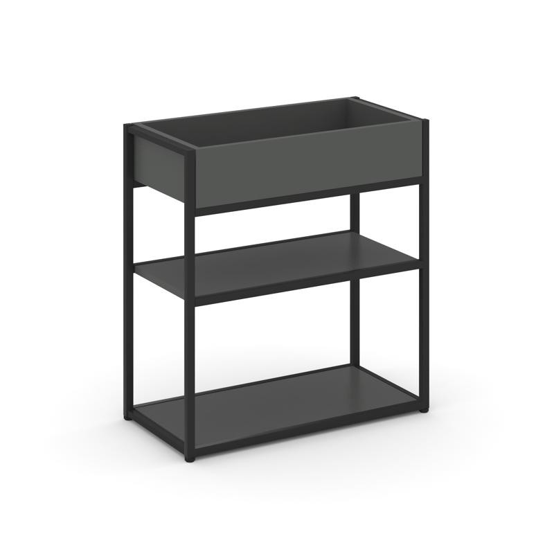 Rift Стеллаж металлический низкий приставной RF.STM-013 Антрацит NEW/Металл Черный 796*350*750