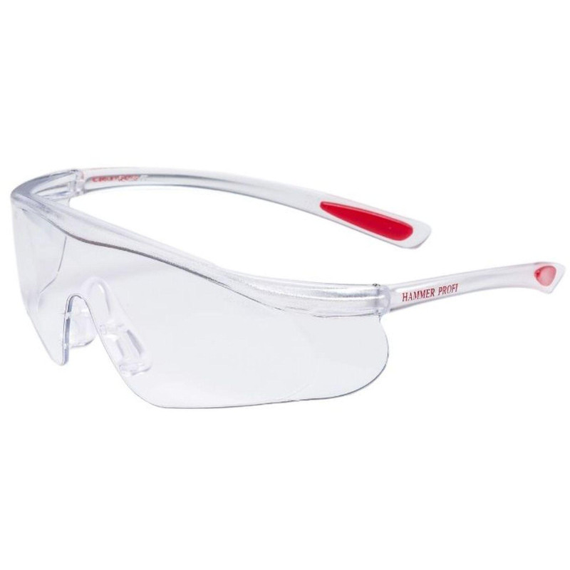 Очки защитные открытые РОСОМЗ О55 Hammer Profi прозрачные (арт пр 15530)