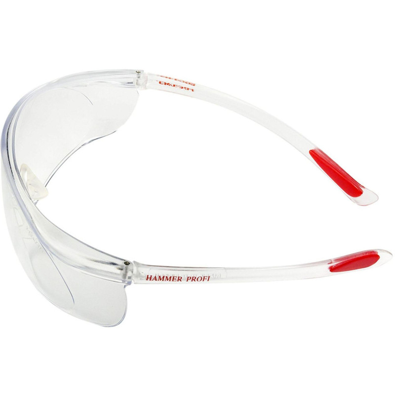 Очки защитные открытые РОСОМЗ О55 Hammer Profi прозрачные (арт пр 15530)