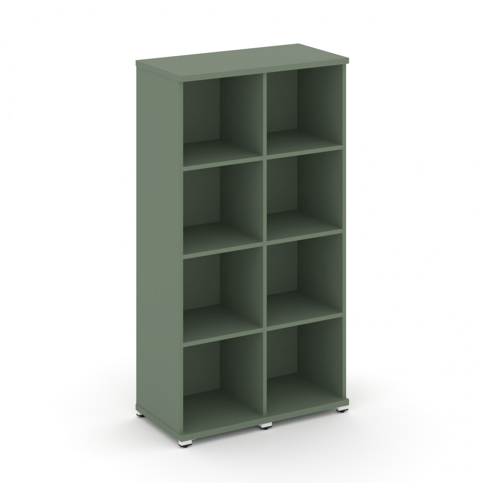 Concept Стеллаж 2 узкие секции, 4 ниши CN.STU-420 Кобо/Металл Белый 836*420*1554