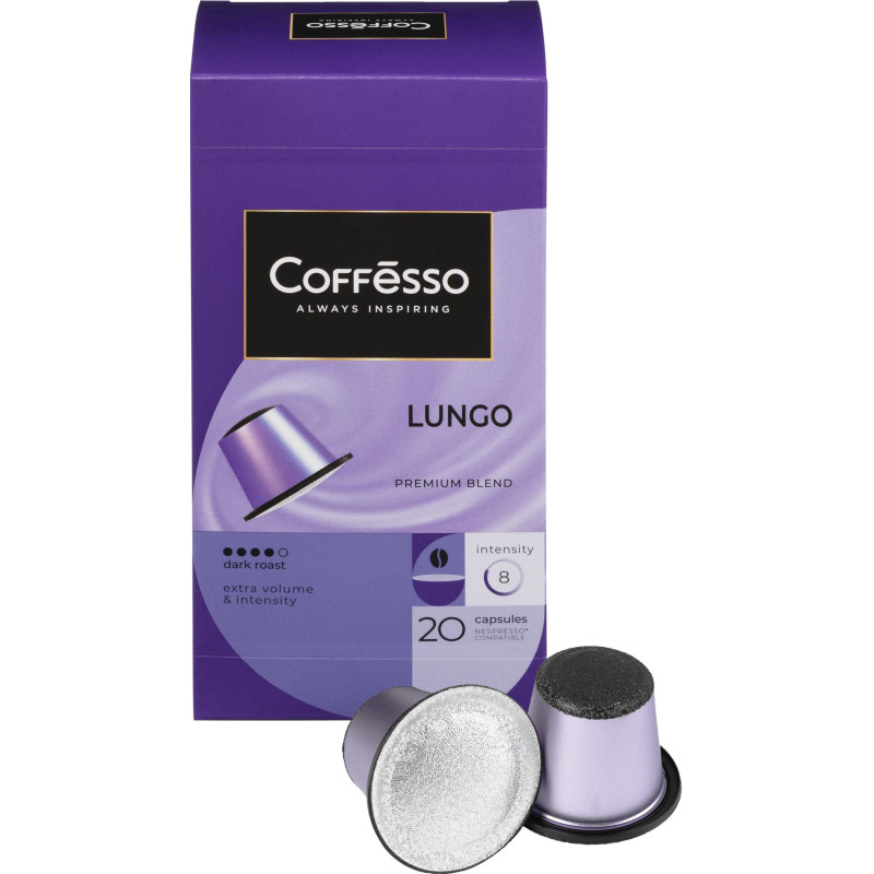 Кофе в капсулах Coffesso Lungo blend, 20шт 101478