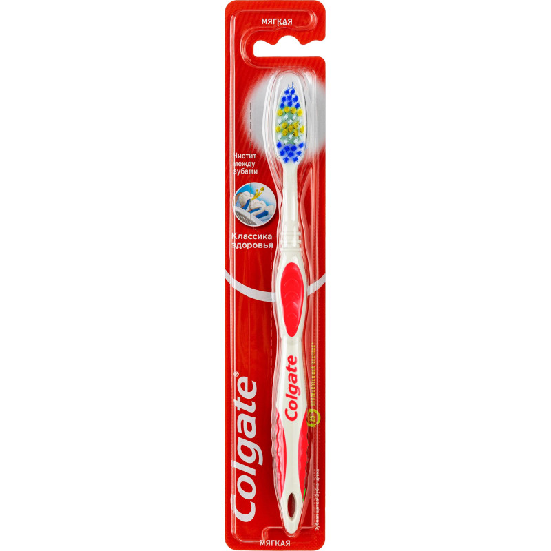 Зубная щетка COLGATE КЛАССИКА ЗДОРОВЬЯ мягкая  жест FVN50307